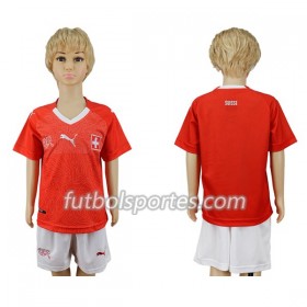 Camisetas Suiza Niño Primera Equipacion Mundial 2018